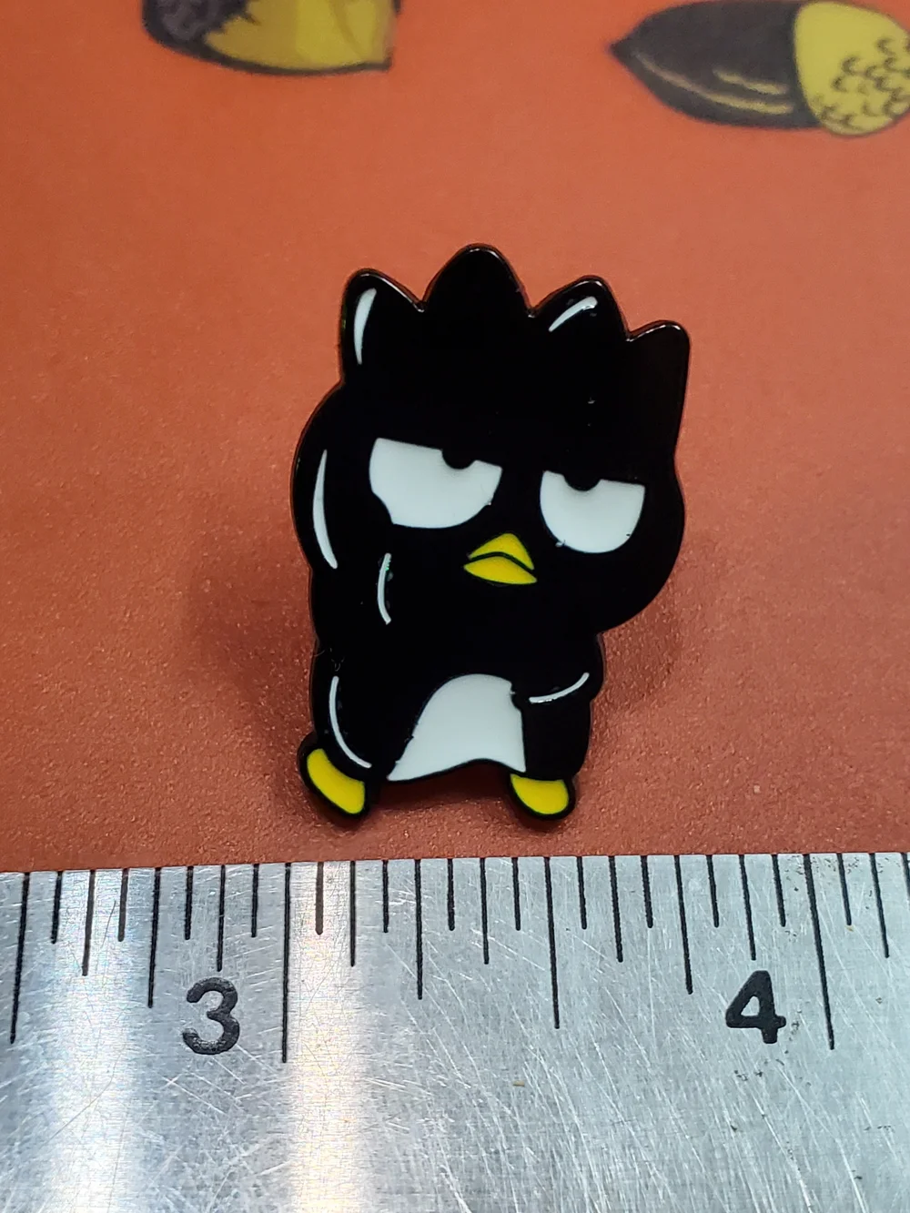 Badtz-Maru Black Enamel Pin - Cute Penguin Character